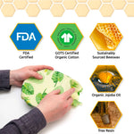 Premium Beeswax Food Wraps (3 Pack)